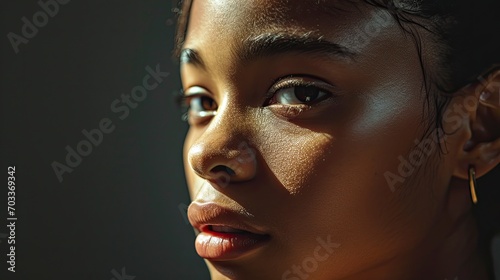 Side Portrait Tired Young African American, Background HD For Designer