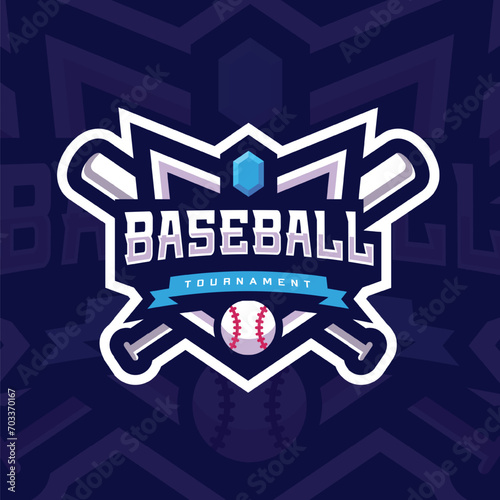 Baseball Club Logo For Sports Team And Tournament Logo Design-3