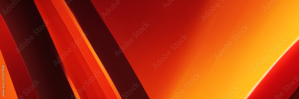 Rot-orangefarbener und gelber Hintergrund, mit Aquarell bemalter Textur-Grunge, abstrakter heißer Sonnenaufgang oder brennende Feuerfarbenillustration, buntes Banner oder Website-Header-Design - obrazy, fototapety, plakaty 