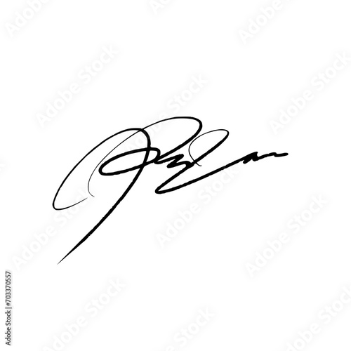 Letter P abstract signature idea. Handwritten vector illustration with alpha channel.