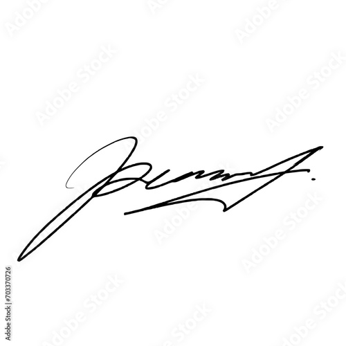 Letter P abstract signature idea. Handwritten vector illustration with alpha channel.