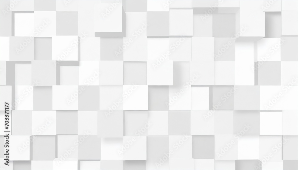 random sized large white offset squares or cubes geometry objects background wallpaper banner pattern random sized large white offset squares or cubes geometry objects background wallpaper banner pattern