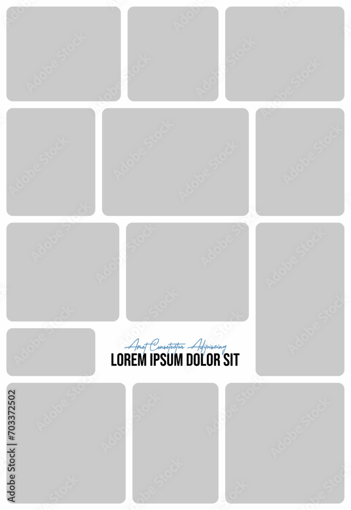 Pictures or photos frame collage. comics page grid layout abstract photo frames and digital photo wall template Pictures or photos frame collage. comics page grid layout abstract photo frames and digital photo wall template