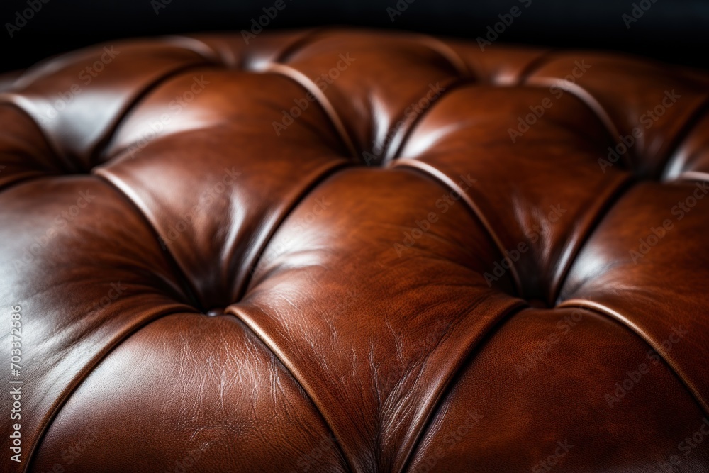 Obraz premium brown leather upholstery