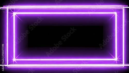 stylish modern purple neon light frame © Debbie