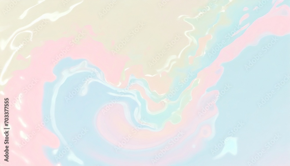 creamy liquid splash with pastel colors ai generated