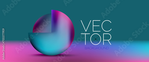 Podium background adorned with fluid gradient color geometric shapes. Eye-catching and modern design. The liquid gradients infuse element of fluidity and energy