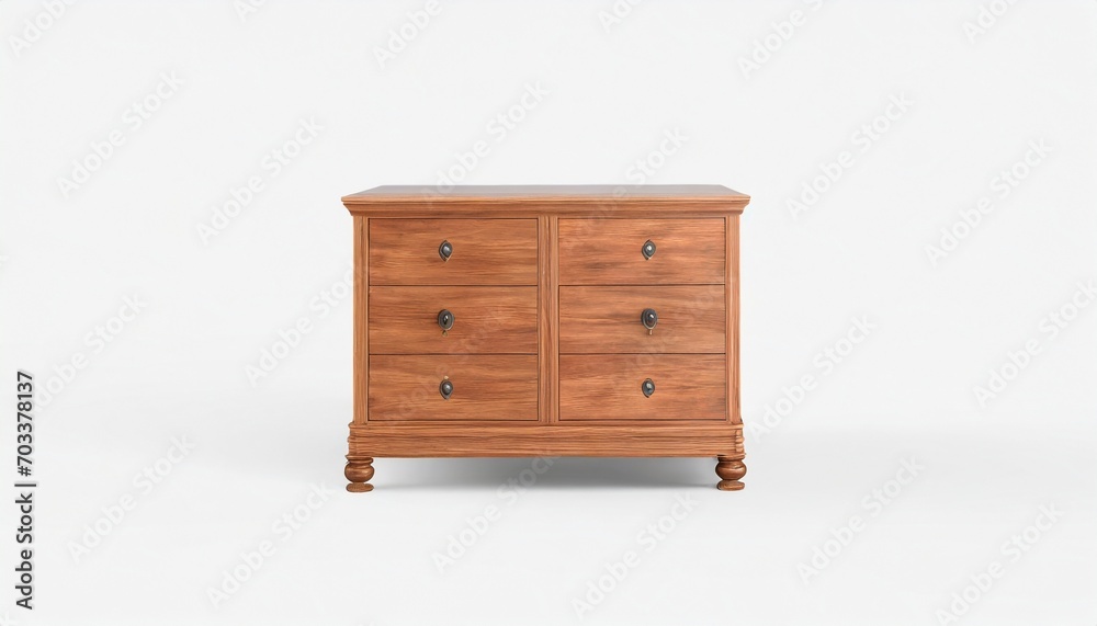 wooden bureau large chest mockup isolated on white background 3d rendering wooden bureau large chest mockup isolated on white background 3d rendering