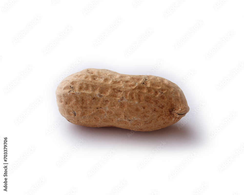 Fresh roasted peanuts isolated on white background. Fresh roasted peanuts isolated on white background.