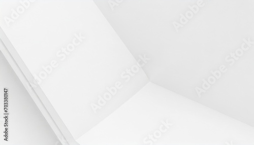 white clear blank subtle abstract geometrical background in ultra high definition quality monotone light empty concave surface minimalist style wallpaper futuristic 3d illustration