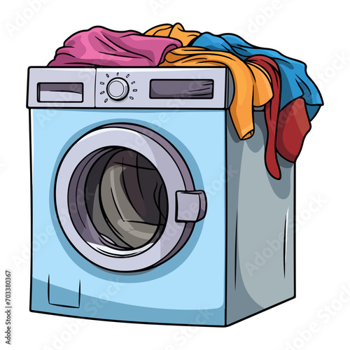washing machine and laundry, laundry sticker