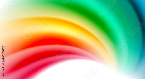 Color mixing liquid rainbow shape background
