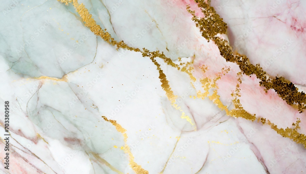 Naklejka premium abstract marble background with gold splashes ai