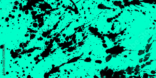 Mint Black aquarelle painted galaxy view splatter splashes spit on wall.wall background watercolor on water ink splash paint,backdrop surface.spray paint vivid textured.
