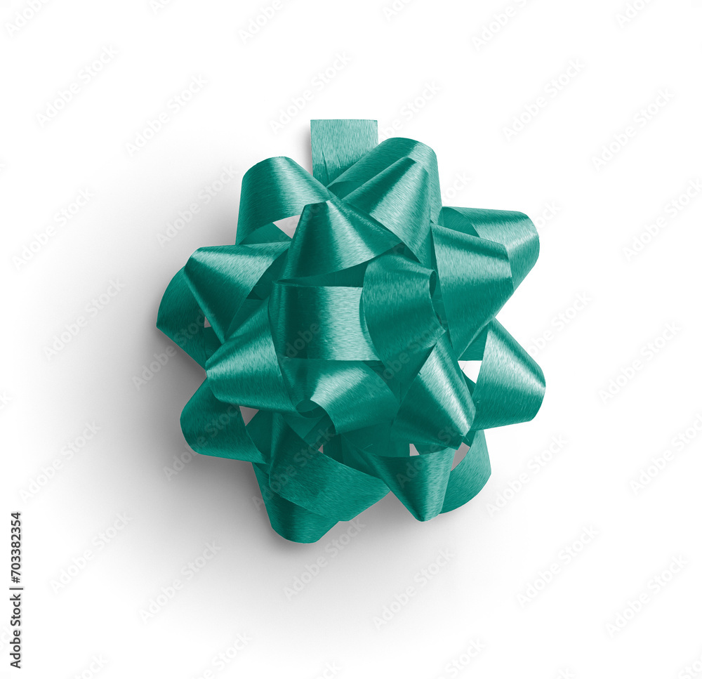 Green Gift Bow Shinny 1