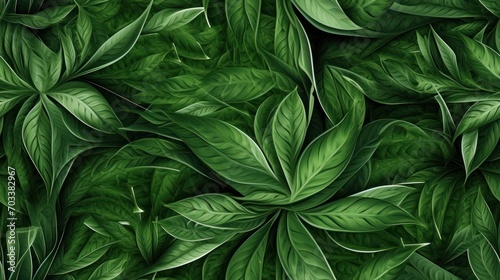  a close up of a bunch of green leaves on a bushy plant with lots of green leaves on it.