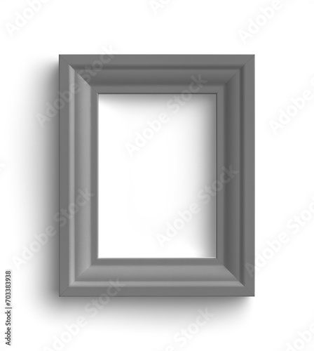 Grey Portrait Picture Frame