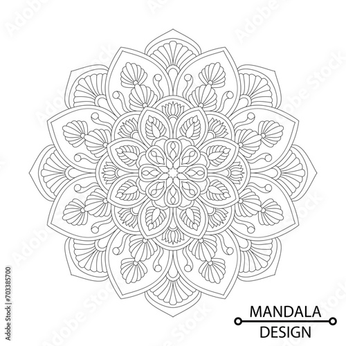 Beautyful Style of Coloring Book Page for Adults and Children