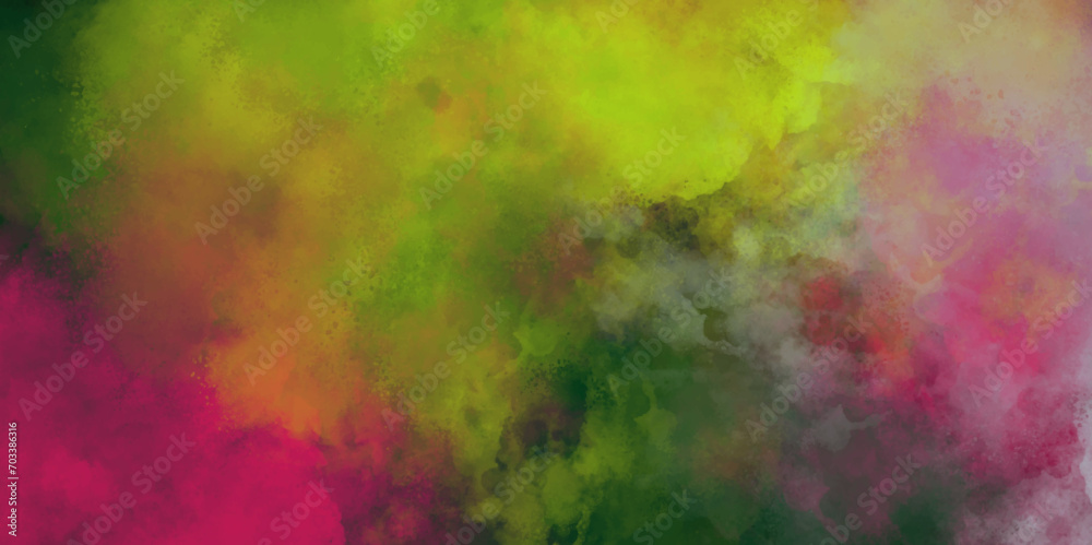 abstract watercolor background. colorful green watercolor grunge texture. multicolor background.