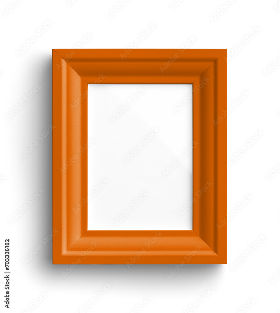 Orange Portrait Picture Frame with Glass Orange Portrait Picture Frame with Glass