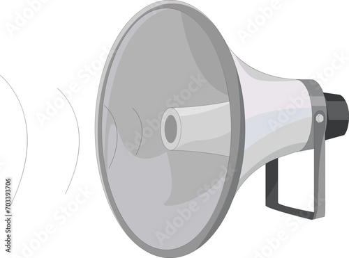 A loudspeaker isolated on white background
