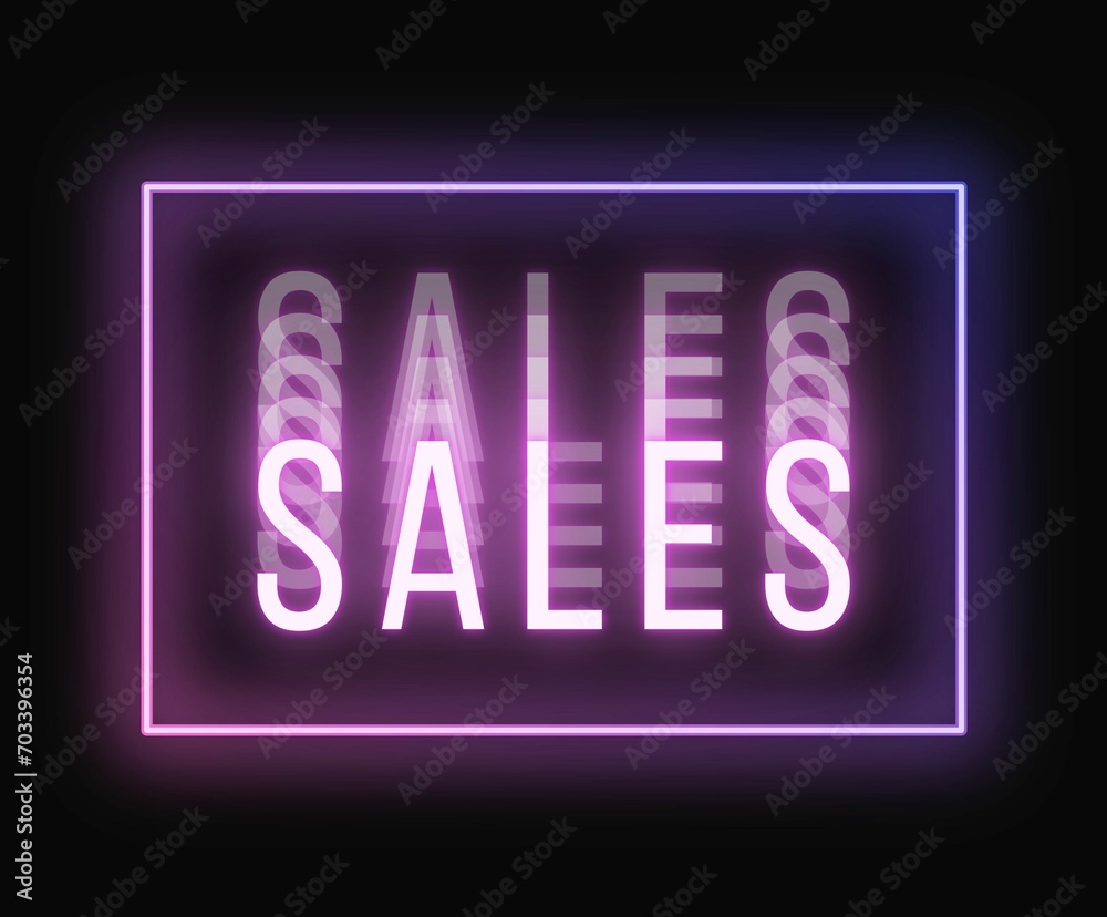sales banner neon pink and purple text on dark background sales banner neon pink and purple text on dark background