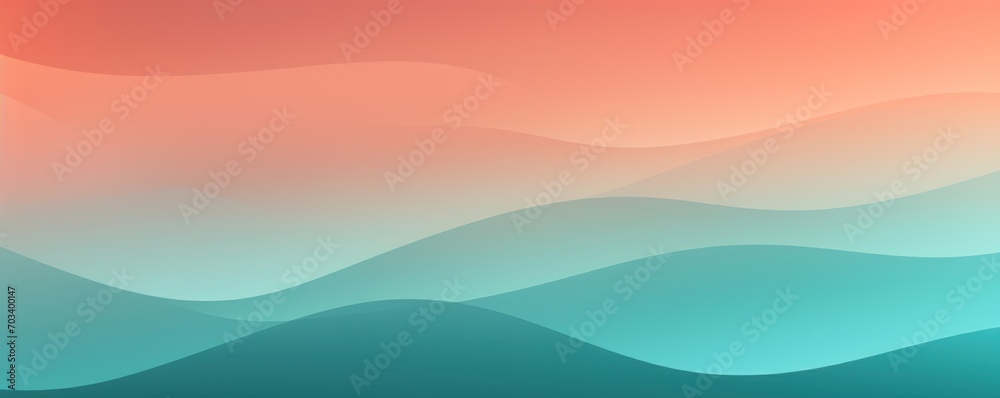 Cyan salmon teal pastel gradient background soft