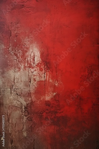 Crimson Red background on cement floor texture
