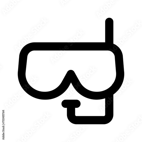 snorkel line icon