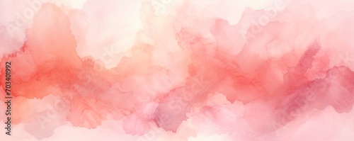 Coral Pink watercolor abstract background photo