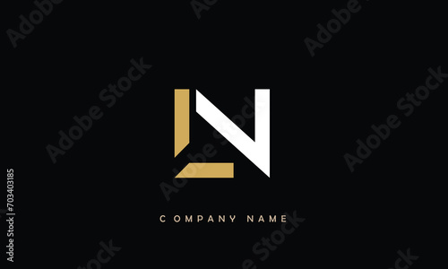 LN, NL, L, N Abstract Letters Logo Monogram