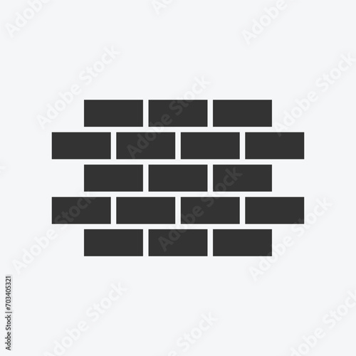 bricks vector icon. construction symbol vector design template. simple and clean vector for graphic, web, ui ux, mobile design