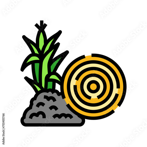 feedstock biomass color icon vector. feedstock biomass sign. isolated symbol illustration photo