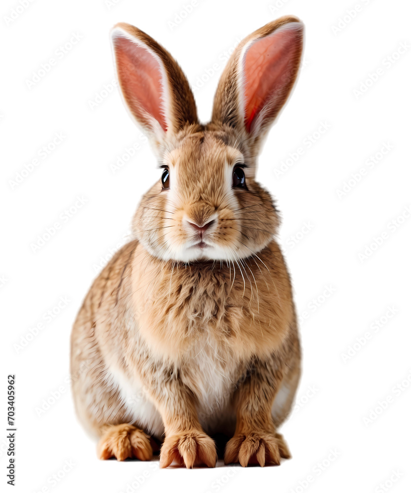 Fototapeta premium rabbit isolated on white background PNG 