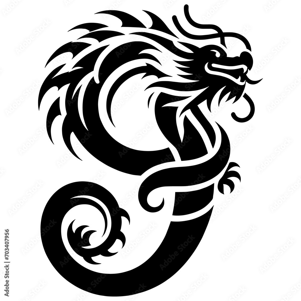 Obraz premium dragon alphabet, dragon numbers, dragon letter, dragon lettering, dragon typography, dragon graphics