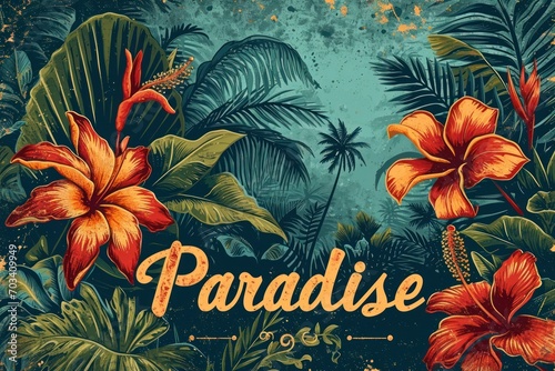 Paradise Quote typography t shirt design art t-shirt design