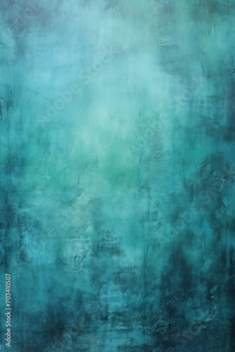 Aquamarine background on cement floor texture