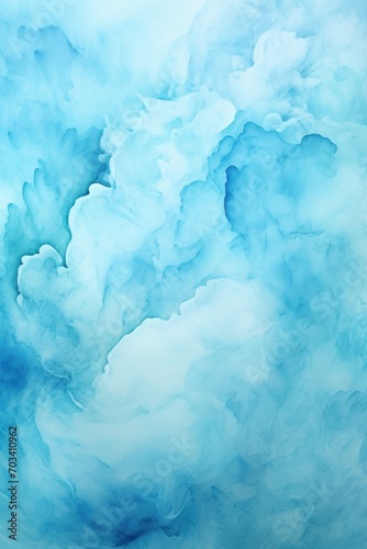 Aqua Blue watercolor abstract background.