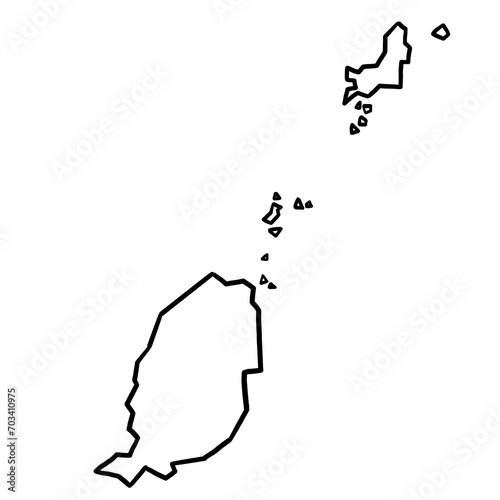 Grenada map outline