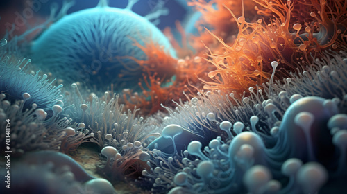Files point of view through a microscopic landscape