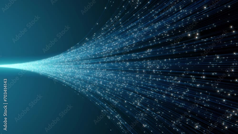 Blue Optic Fiber Background Central Computer Processors CPU background. ai powered Motherboard digital chip 