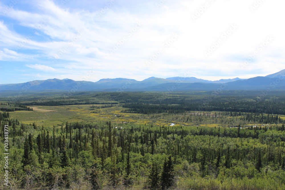 Paysage du Yukon au Canada
