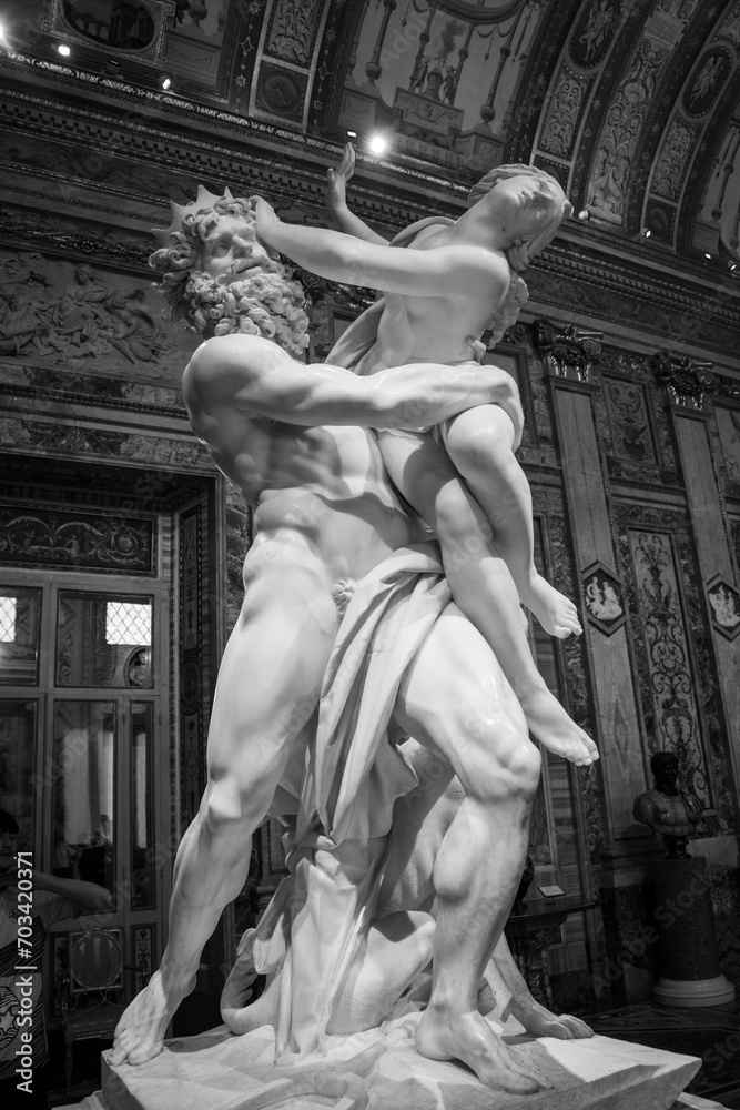 MRome Italy August 4th 2022 The Rape Of Proserpina Italian Ratto 