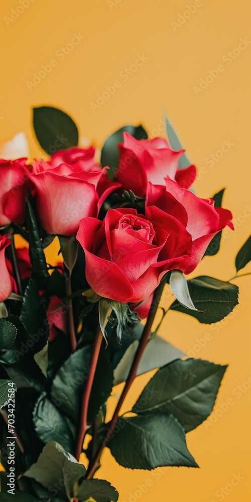 Fototapeta premium Beautiful flowers Valentine's Day. Romantic background with flowers for birthday, wedding. Spring background with flowers