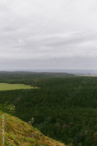 view from the top of the hill