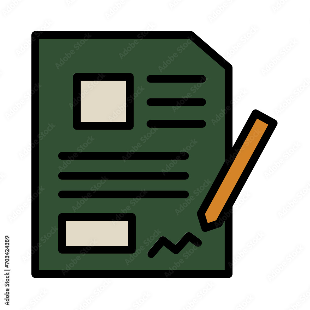 Resume Work Job Filled Outline Icon Resume Work Job Filled Outline Icon