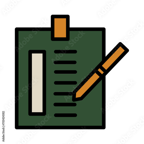 Resume Work Job Filled Outline Icon