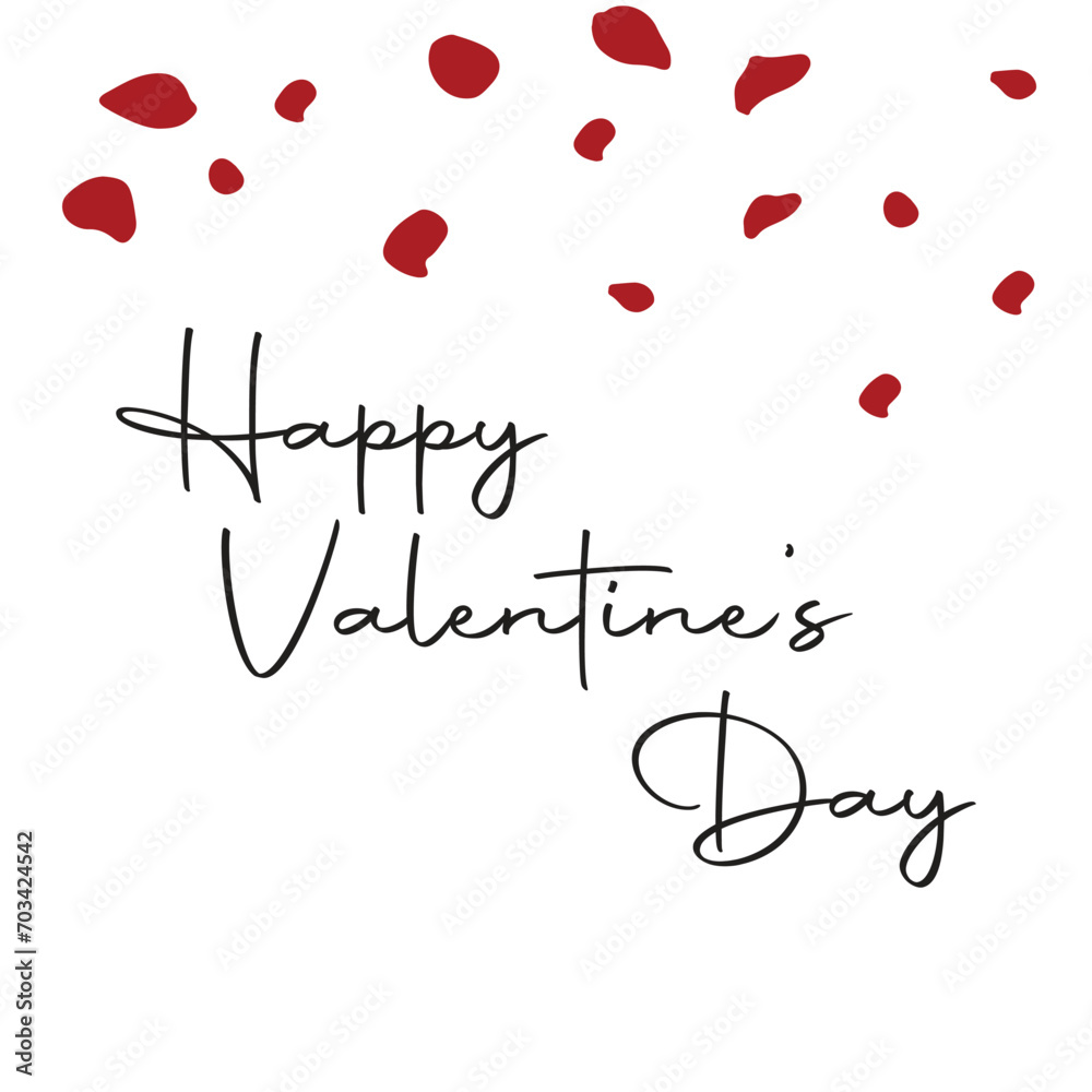Happy Valentines Day greeting card. Calligraphic design for print cards, banner, poster Hand drawn text lettering for Valentines Day with hearts shape Vector illustration isolated on white background Happy Valentines Day greeting card. Calligraphic design for print cards, banner, poster Hand drawn text lettering for Valentines Day with hearts shape Vector illustration isolated on white background