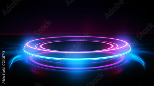Neon Circle Light Beam texture effect abstract