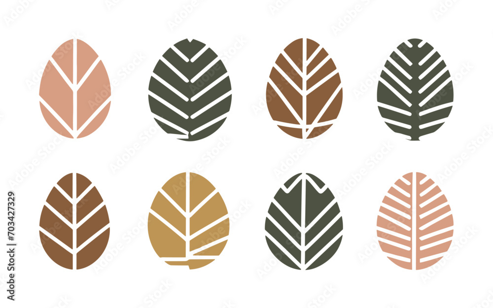 Abstract leaves vector clipart. Spring illustration. Abstract leaves vector clipart. Spring illustration.